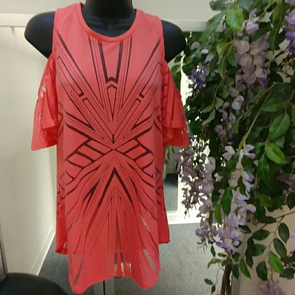 Bar 111 Cold Shouldered Cut Out Top
